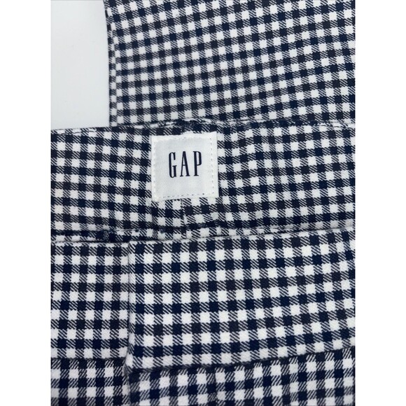 NWT GAP Womens Size 16 Blue/White Gingham Signature Skinny Ankle Pants - Picture 3 of 7